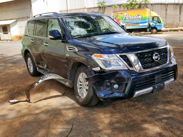 JN8AY2ND2JX001894 - 2018 NISSAN ARMADA SV BLUE photo 1