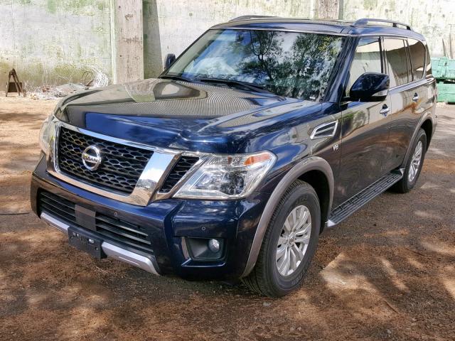 JN8AY2ND2JX001894 - 2018 NISSAN ARMADA SV BLUE photo 2