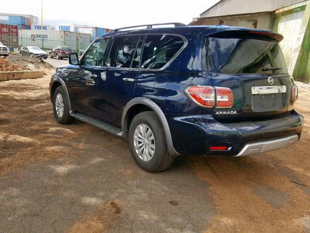 JN8AY2ND2JX001894 - 2018 NISSAN ARMADA SV BLUE photo 3