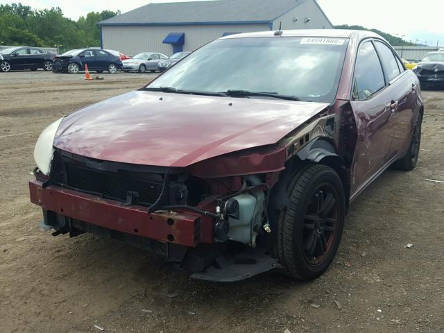 1G2ZF57B984227545 - 2008 PONTIAC G6 VALUE L BURGUNDY photo 2