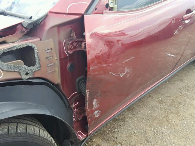 1G2ZF57B984227545 - 2008 PONTIAC G6 VALUE L BURGUNDY photo 9