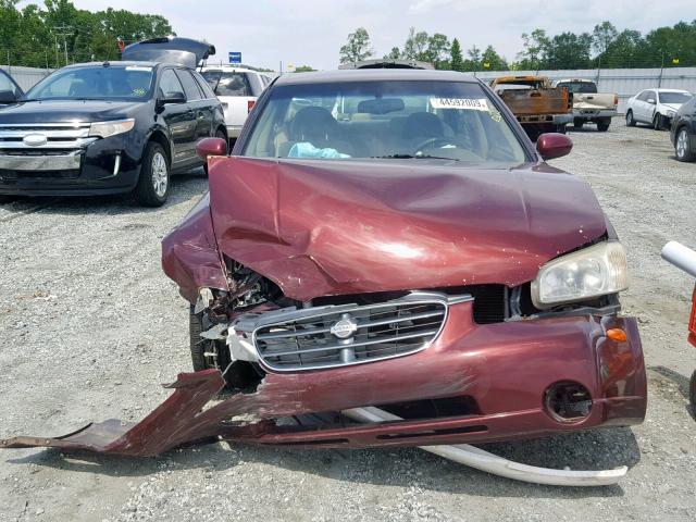 JN1CA31D11T836741 - 2001 NISSAN MAXIMA GXE BURGUNDY photo 7