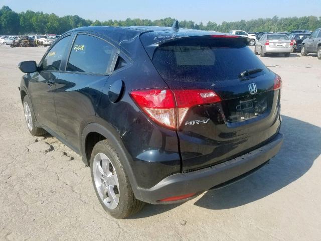 3CZRU6H57HM725449 - 2017 HONDA HR-V EX BLACK photo 3