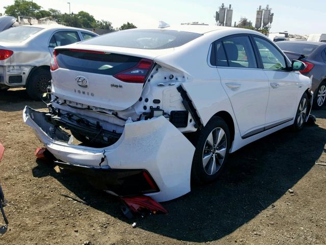 KMHC75LD4KU162810 - 2019 HYUNDAI IONIQ LIMI WHITE photo 4