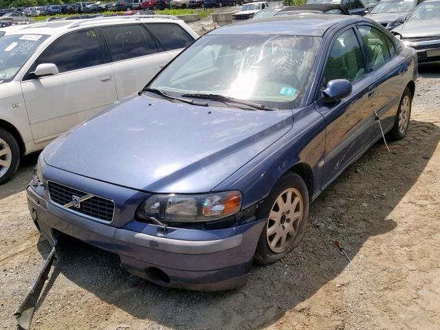 YV1RS61R322108194 - 2002 VOLVO S60 BLUE photo 2