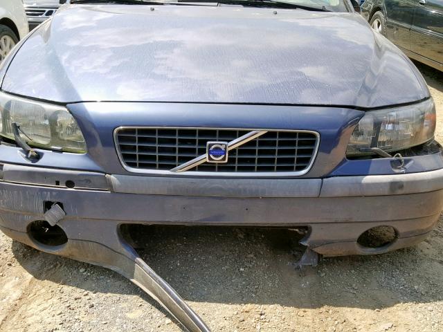 YV1RS61R322108194 - 2002 VOLVO S60 BLUE photo 9