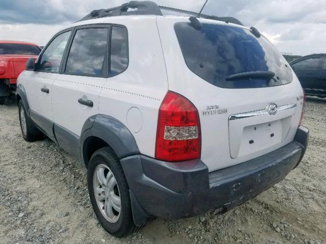 KM8JN12D77U589199 - 2007 HYUNDAI TUCSON SE WHITE photo 3