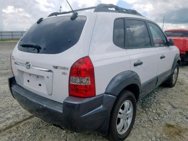 KM8JN12D77U589199 - 2007 HYUNDAI TUCSON SE WHITE photo 4