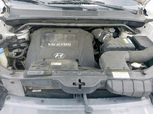 KM8JN12D77U589199 - 2007 HYUNDAI TUCSON SE WHITE photo 7