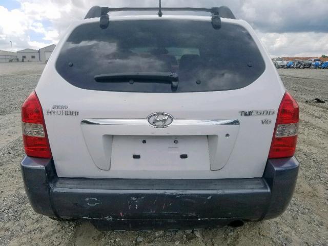 KM8JN12D77U589199 - 2007 HYUNDAI TUCSON SE WHITE photo 9