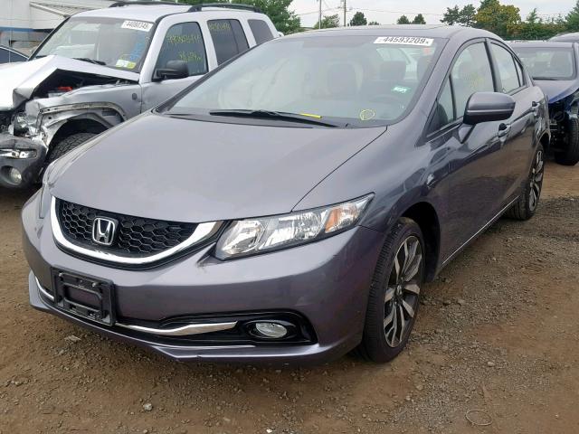 19XFB2F92FE216177 - 2015 HONDA CIVIC EXL 灰色 照片 2