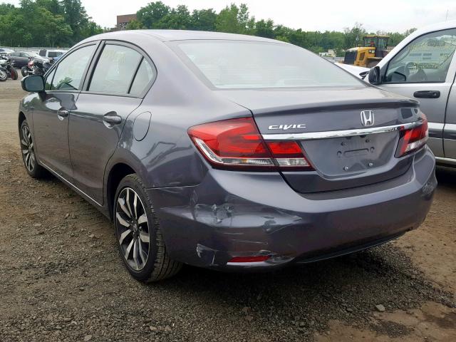 19XFB2F92FE216177 - 2015 HONDA CIVIC EXL 灰色 照片 3
