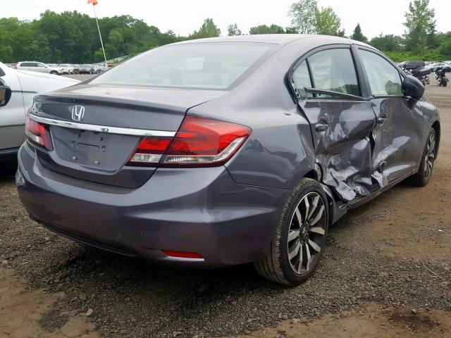 19XFB2F92FE216177 - 2015 HONDA CIVIC EXL 灰色 照片 4