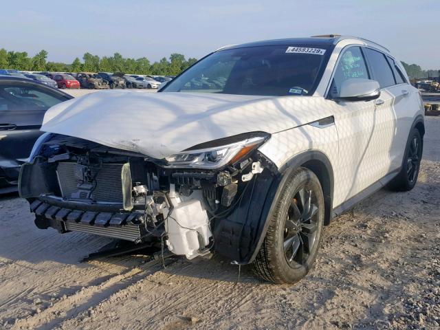 3PCAJ5M36KF106427 - 2019 INFINITI QX50 ESSEN WHITE photo 2