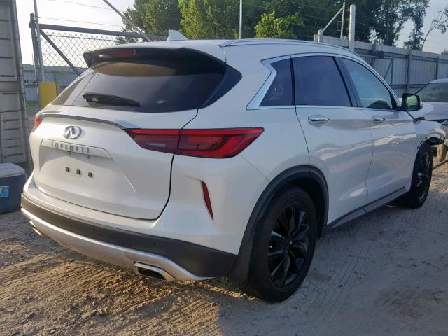 3PCAJ5M36KF106427 - 2019 INFINITI QX50 ESSEN WHITE photo 4