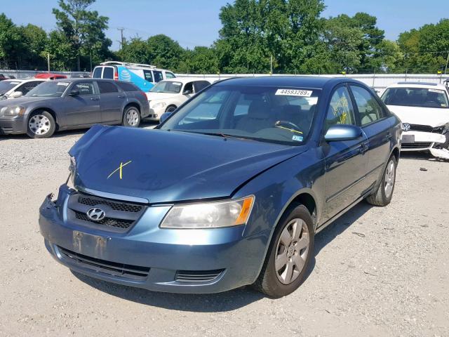 KMHET46C86A114249 - 2006 HYUNDAI SONATA GL BLUE photo 2