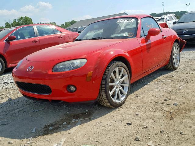 JM1NC26F070126180 - 2007 MAZDA MX-5 MIATA RED photo 2