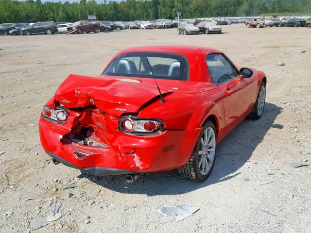 JM1NC26F070126180 - 2007 MAZDA MX-5 MIATA RED photo 4