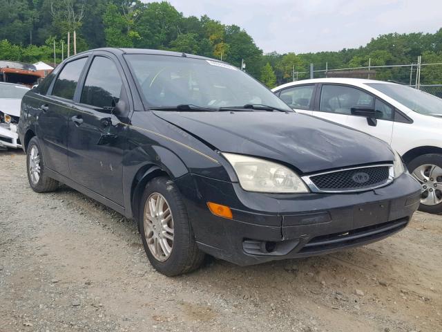 1FAHP34N36W257137 - 2006 FORD FOCUS ZX4 BLACK photo 1