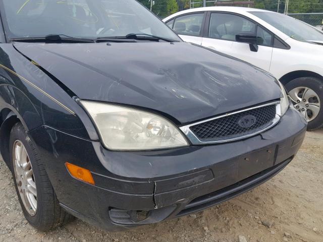 1FAHP34N36W257137 - 2006 FORD FOCUS ZX4 BLACK photo 9