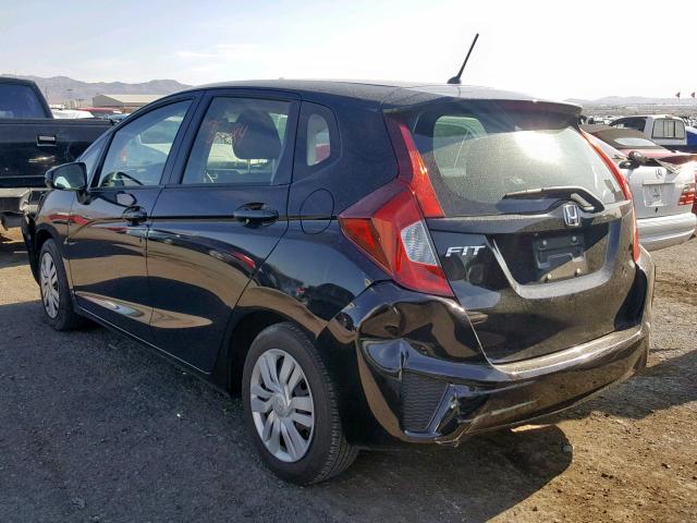 JHMGK5H55GX037986 - 2016 HONDA FIT LX BLACK photo 3