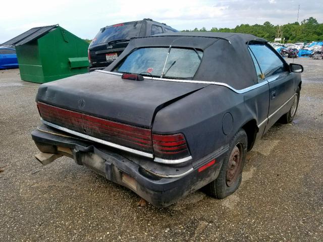 1C3XJ45J1KG223084 - 1989 CHRYSLER LEBARON BLACK photo 4