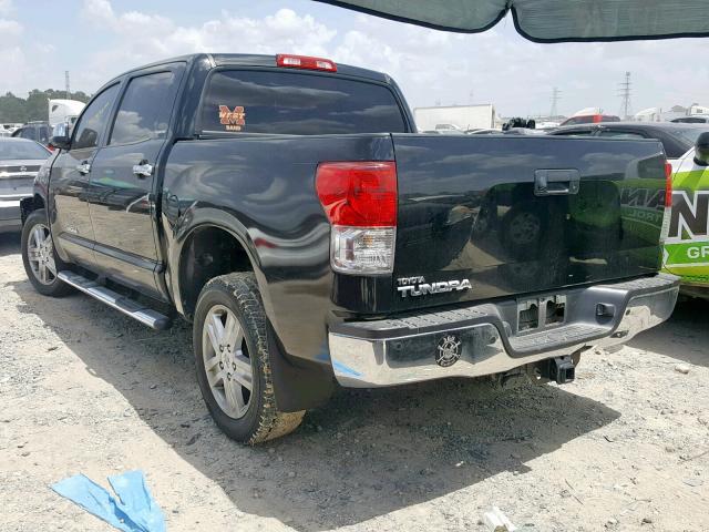 5TFFY5F12AX075307 - 2010 TOYOTA TUNDRA CRE BLACK photo 3