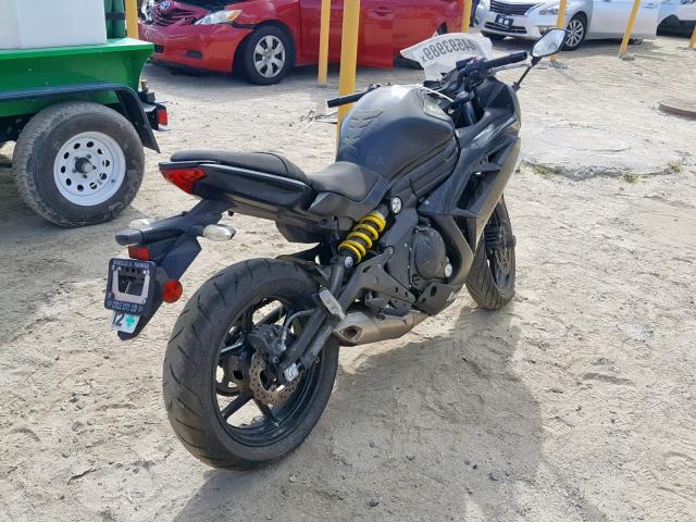 JKAEXEE17DDA12965 - 2013 KAWASAKI EX650 E BLACK photo 4