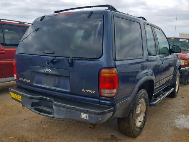 1FMYU22X4XUC22049 - 1999 FORD EXPLORER BLUE photo 4