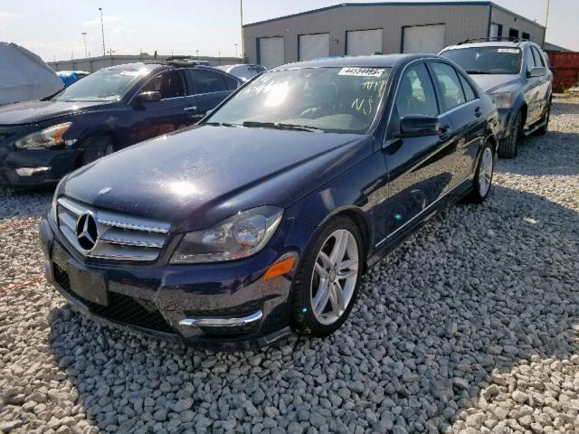 WDDGF4HB3CA602356 - 2012 MERCEDES-BENZ C 250 BLACK photo 2