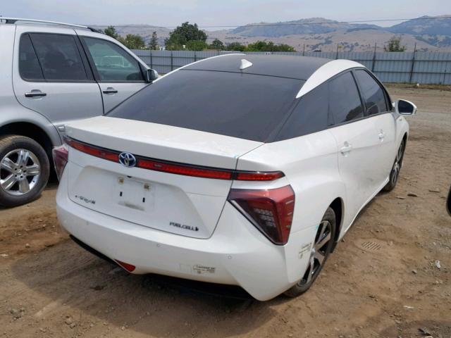 JTDBVRBD8GA000220 - 2016 TOYOTA MIRAI WHITE photo 4