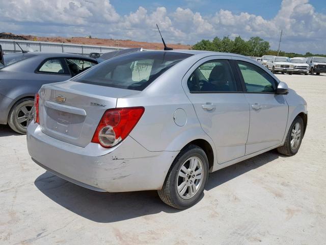 1G1JA5SH3C4133505 - 2012 CHEVROLET SONIC LS 银色 照片 4