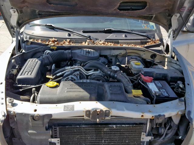 1B7HG38X32S511050 - 2002 DODGE DAKOTA QUA GRAY photo 7