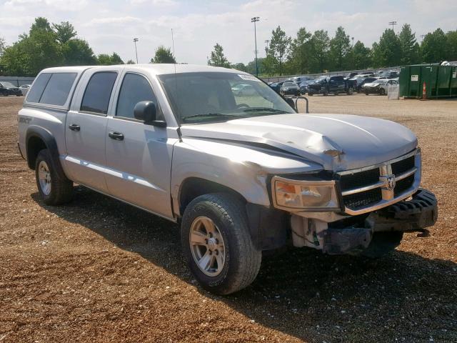 1D3HW38N08S544377 - 2008 DODGE DAKOTA SXT SILVER photo 1