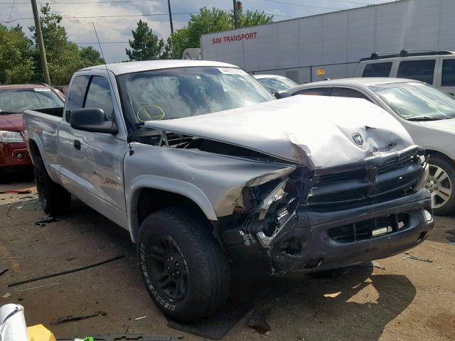 1B7GG22N81S115658 - 2001 DODGE DAKOTA SILVER photo 1