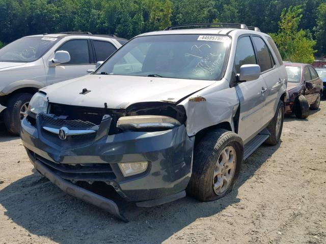 2HNYD188X2H541329 - 2002 ACURA MDX TOURIN SILVER photo 2