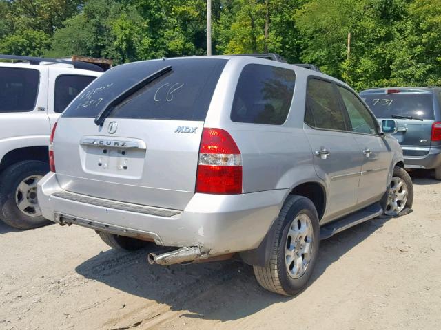 2HNYD188X2H541329 - 2002 ACURA MDX TOURIN SILVER photo 4