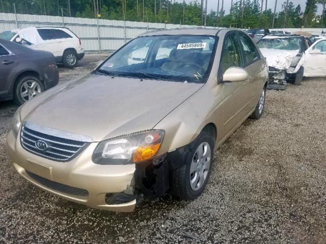 KNAFE222095652328 - 2009 KIA SPECTRA EX BEIGE photo 2