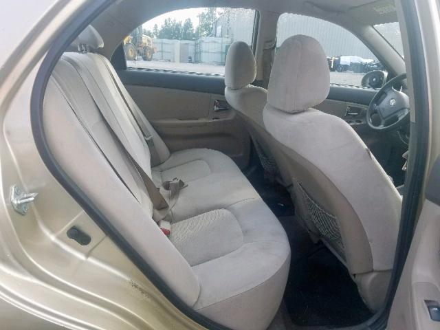 KNAFE222095652328 - 2009 KIA SPECTRA EX BEIGE photo 6