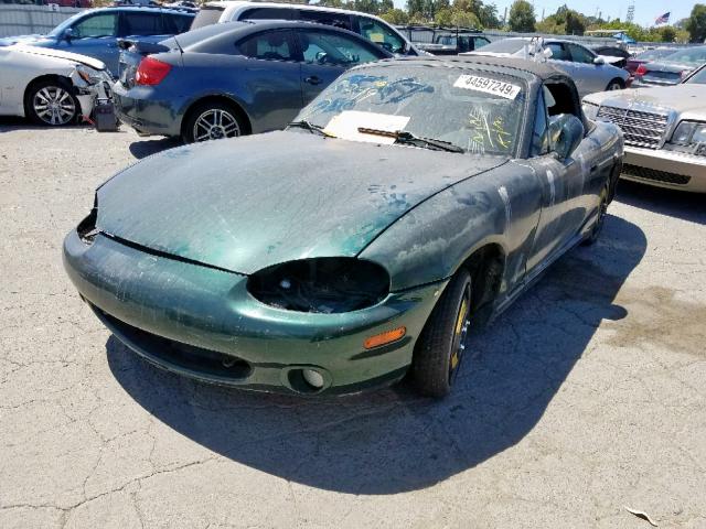 JM1NB3531Y0140106 - 2000 MAZDA MX-5 MIATA GREEN photo 2