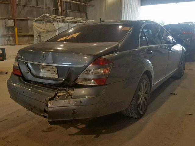 WDDNG71X67A097558 - 2007 MERCEDES-BENZ S 550 GRAY photo 4