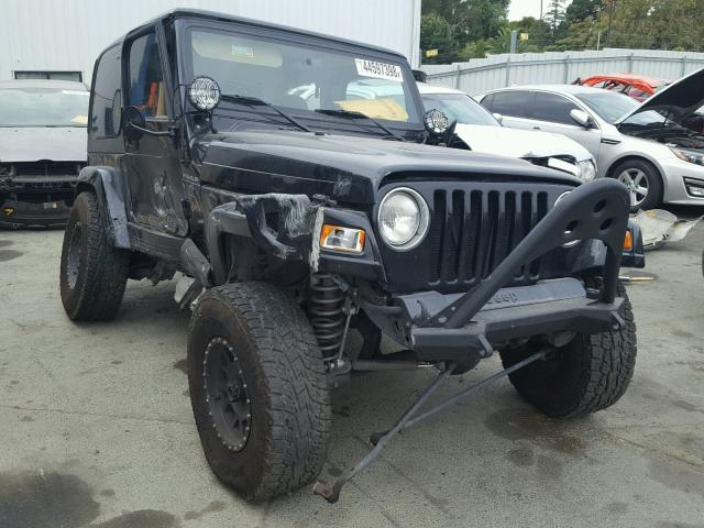 1J4FA59S61P338613 - 2001 JEEP WRANGLER / BLACK photo 1