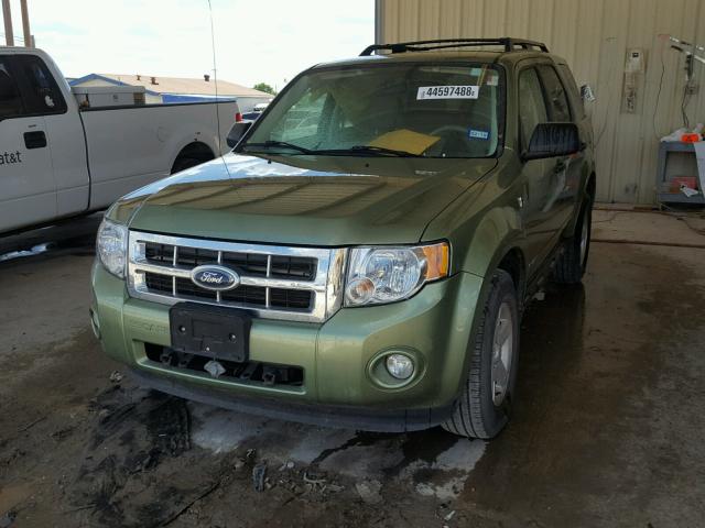 1FMCU49H78KA82600 - 2008 FORD ESCAPE HEV GREEN photo 2