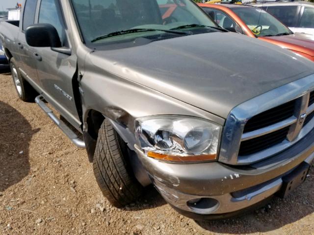 1D7HU18246S583016 - 2006 DODGE RAM 1500 S TAN photo 9