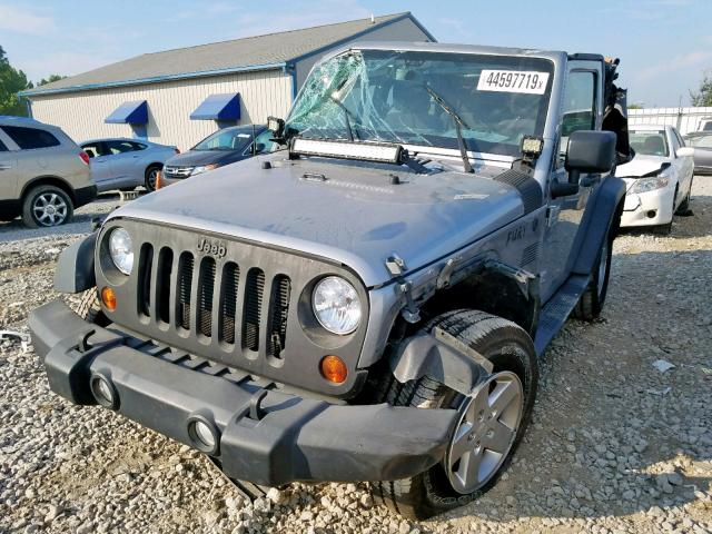 1C4AJWAG3DL687429 - 2013 JEEP WRANGLER S GRAY photo 2