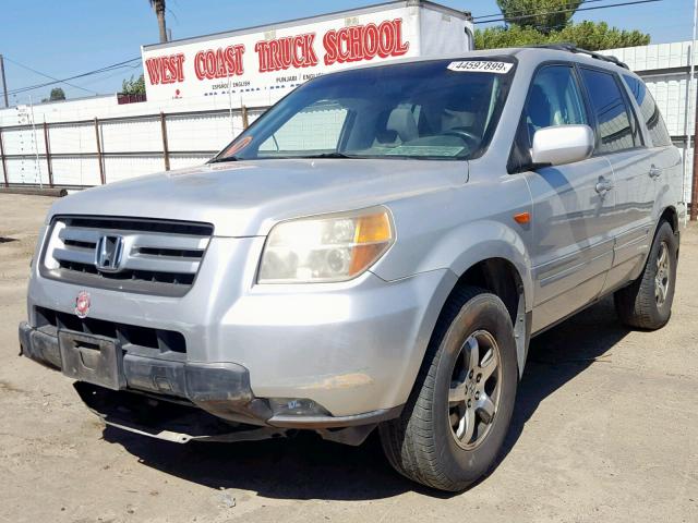 5FNYF18338B009410 - 2008 HONDA PILOT SE SILVER photo 2