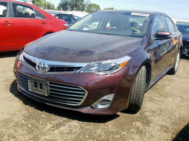 4T1BK1EB5EU083164 - 2014 TOYOTA AVALON BAS MAROON photo 2