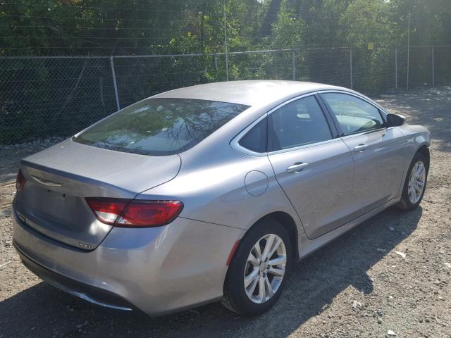 1C3CCCAB6GN159015 - 2016 CHRYSLER 200 LIMITE SILVER photo 4