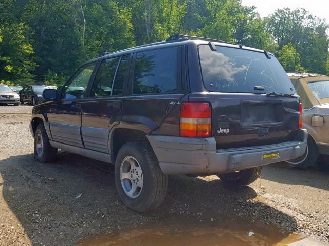 1J4GZ58S9VC716550 - 1997 JEEP GRAND CHER BURGUNDY photo 3