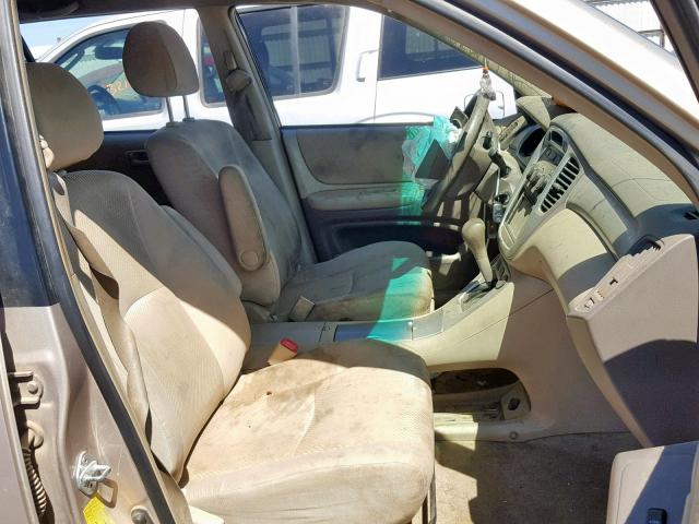 JTEEP21A750110633 - 2005 TOYOTA HIGHLANDER GOLD photo 5